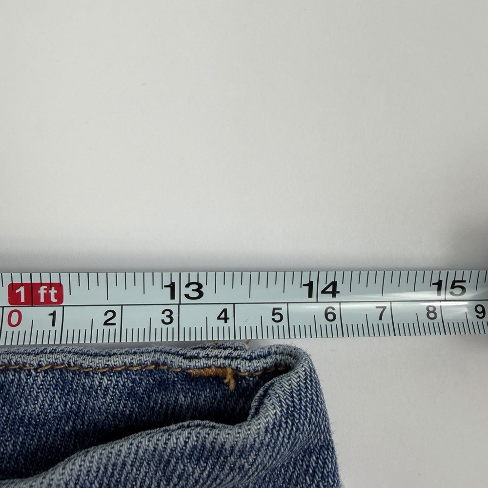 Good American Distressed Straight Jeans Women's 10/30 High Rise Raw Hem - Picture 9 of 9